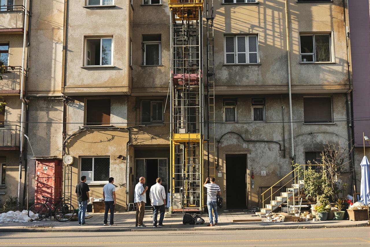 51吃瓜官网 - 老小区加装电梯引邻里纠纷，一楼住户和楼上住户吵翻了